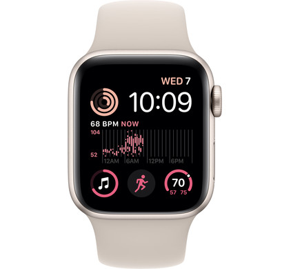 Apple Watch SE (2022) 4G 40mm Starlight Aluminium Starlight Sportband