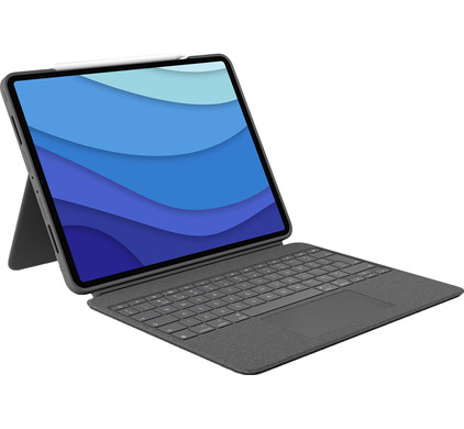 Logitech Combo Touch iPad Pro 12.9 inch (2022/2021/2020) Toetsenbord Hoes...