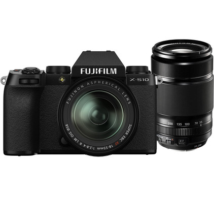 Fujifilm X-S10 Zwart + XF 18-55mm f/2.8-4 + XF 55-200mm f/3.5-4.8