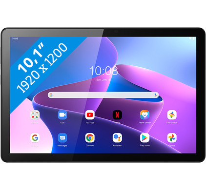 Lenovo Tab M10 (3de generatie) 10.1 inch 32GB Wifi Grijs + Book Case & Screenprotector