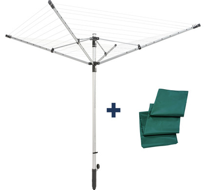 Leifheit LinoLift 500 Umbrella Drying 50m + Socket Coolblue - Ground 23:59, Before tomorrow delivered - Rack