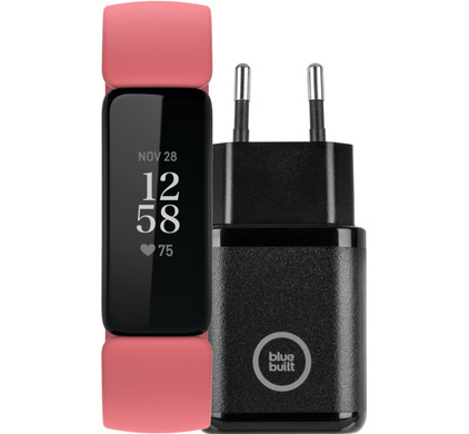 Fitbit Inspire 2 Roze + BlueBuilt Oplader