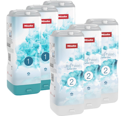 Miele Set UltraPhase Refresh Elixir 1 & 2 (6 flacons) - halfjaarpakket