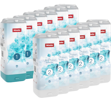 Miele Set UltraPhase Refresh Elixir 1 & 2 (12 flacons) - jaarpakket