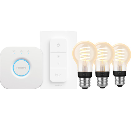 Philips Hue Filament White Ambiance Standaard 3-Pack Startpakket