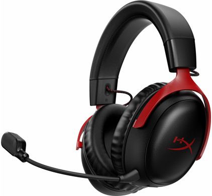 HyperX Cloud III Wireless Gaming Headset - Zwart/Rood(PC, PS5, PS4)