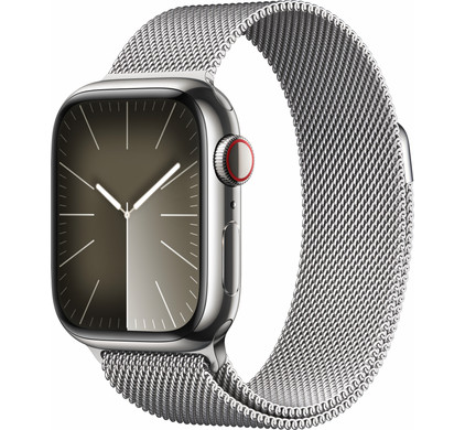 Apple Watch Series 9 4G 41mm Silver Stainless Steel Milanese Watch Strap Coolblue Before 23 59 delivered tomorrow