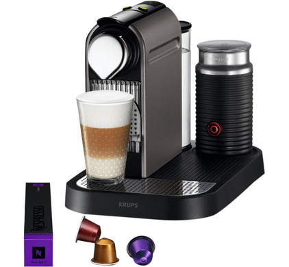 Bewust worden mode instructeur Krups Nespresso Citiz & Milk XN730T Titan - Coolblue - Voor 23.59u, morgen  in huis