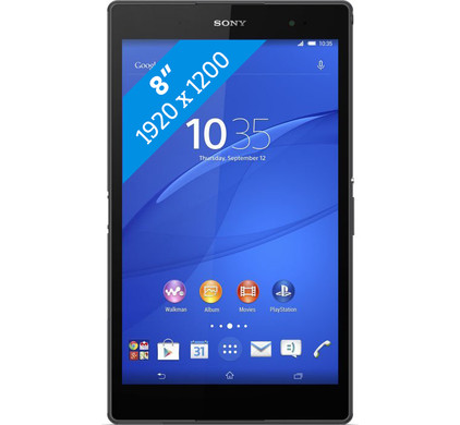 zal ik doen methaan Zin Sony Xperia Z3 Tablet Compact Wifi 16GB Zwart - Coolblue - Voor 23.59u,  morgen in huis