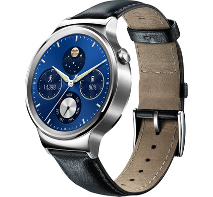 Huawei Watch Classic Black Leather Band Coolblue - 23.59u, morgen
