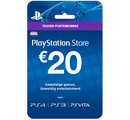 fiets Vrijgevig boeket PlayStation Network Voucher Card 20 Euro NL - Coolblue - Voor 23.59u,  morgen in huis