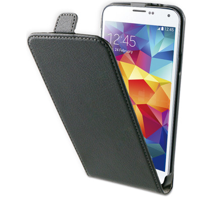 Voorafgaan kleinhandel Ham BeHello Flip Case Samsung Galaxy S5 / S5 Neo Zwart - Coolblue - Voor  23.59u, morgen in huis