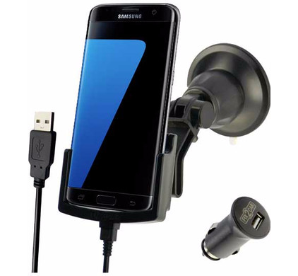 attent uit Metalen lijn Fix2Car Actieve Houder Met Zuignap Samsung Galaxy S7 Edge - Coolblue - Voor  23.59u, morgen in huis