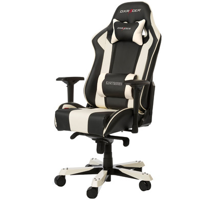 DXRacer Gaming Chair Zwart/Wit - Coolblue 23.59u, in huis