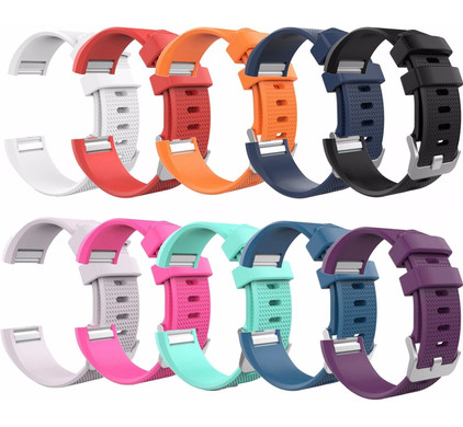 Laan Omleiden Voorschrijven Just in Case Fitbit Charge 2 -10 Silicone Watchbands - L - Coolblue - Voor  23.59u, morgen in huis