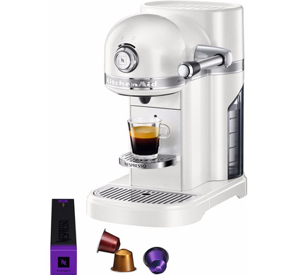 Veraangenamen haar Vaardigheid KitchenAid Nespresso 5KES0503 Wit - Coolblue - Voor 23.59u, morgen in huis