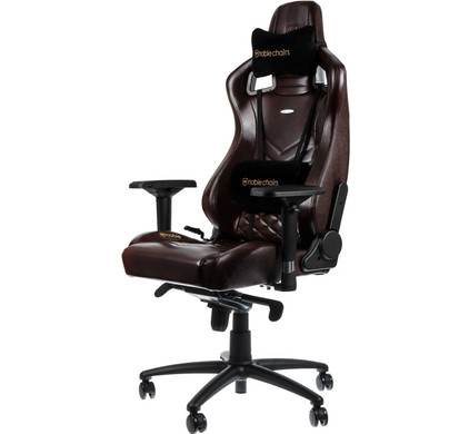 Noblechairs Echtleder Bruin/Zwart - Coolblue - Voor 23.59u, in huis