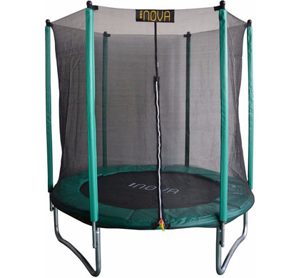 Junior Mens credit Nova Trampoline 244 cm met Veiligheidsnet en Groene Rand - Coolblue - Voor  23.59u, morgen in huis