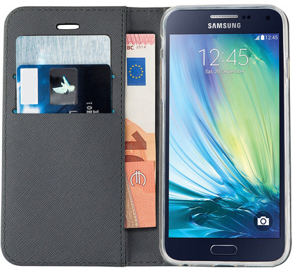 wijn Baffle Duidelijk maken Azuri Wallet Magneet Samsung Galaxy A5 Book Case Zwart - Coolblue - Voor  23.59u, morgen in huis