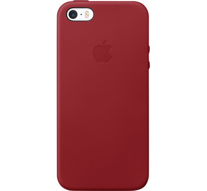 Apple iPhone Leather Back Cover Rood - Coolblue - Voor 23.59u, morgen in huis