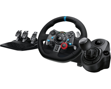 Logitech G29 Driving Force for PS and PC + Logitech Driving Force Shifter