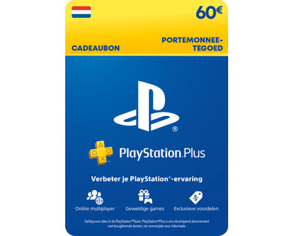 60 Euro PlayStation Store Tegoed Kaart