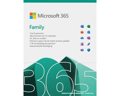 Microsoft Office 365 Family Subscription 1 Year NL