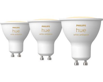 Philips Hue White Ambiance GU10 3-pack