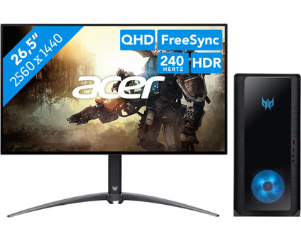 Acer Predator Orion 3000 655 I7148GS + Acer Predator X27Ubmiipruzx