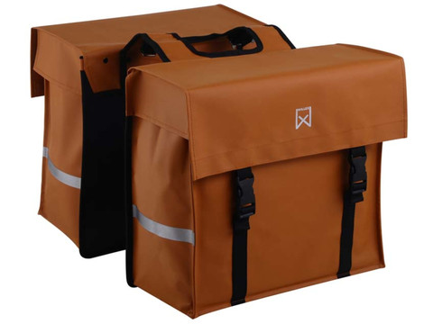 Willex Double Sacoche Bisonyl 40L Marron foncé Coolblue