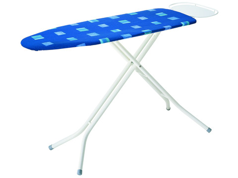 KADAX Strijkplank, 120 X 38 Cm, Inklapbare In Hoogte Verstelbare Stoomstrijkplank Stoomstrijkplank Met Antislipvoeten Tafel 8 Mm Schuimonderlegger Donkerblauw 2242029584