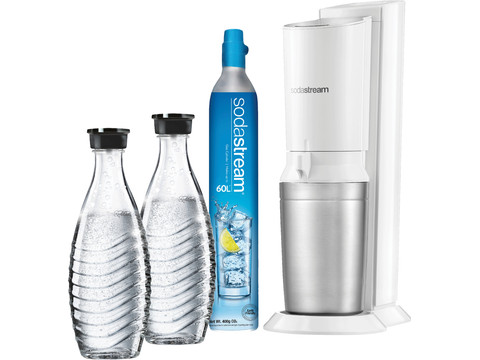 SodaStream Crystal Megapack White + 2 Karaffen | Coolblue