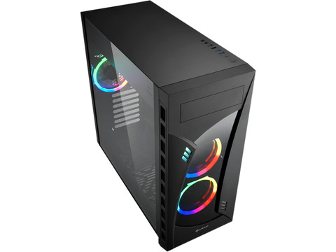 Sharkoon Night Shark RGB Midi ATX Tower Black | Coolblue