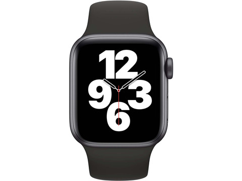 Apple Watch SE 40mm Space Gray Aluminum Black Sport Band