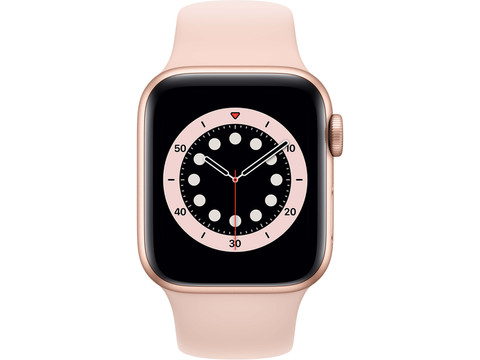 Apple Watch Series 6 40mm Roségoud Aluminium Roze Sportband