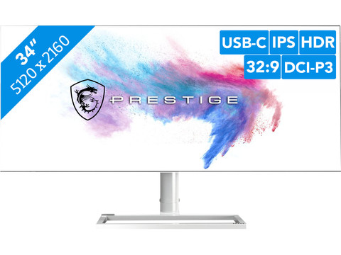 MSI Prestige PS341WU | Coolblue | Monitors