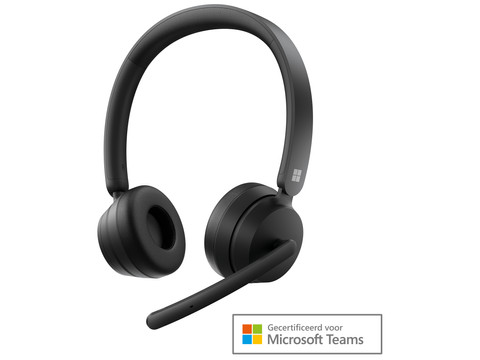 Microsoft Modern Wireless Headset Black Coolblue Office headsets