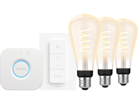 Philips Hue Filament White Ambiance Edison XL 3-Pack Startpakket