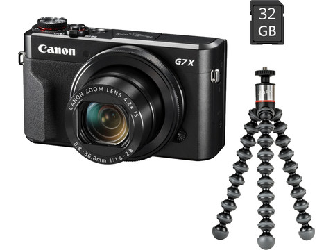 Canon Powershot G7X Mark II Black - Vlog Kit | Coolblue