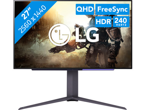 LG UltraGear OLED 27GR95QE-B | Coolblue | Monitoren