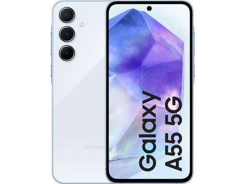 Samsung Galaxy A55 128GB Lichtblauw 5G | Coolblue | Mobiele telefoons