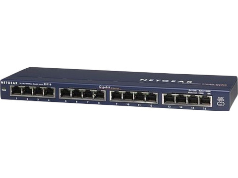 ノートPCケース NETGEAR GS116 ギガビットアンマネージスイッチ - GS116