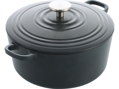 26 cm serveerpan van gietijzer 66 mm hoogte