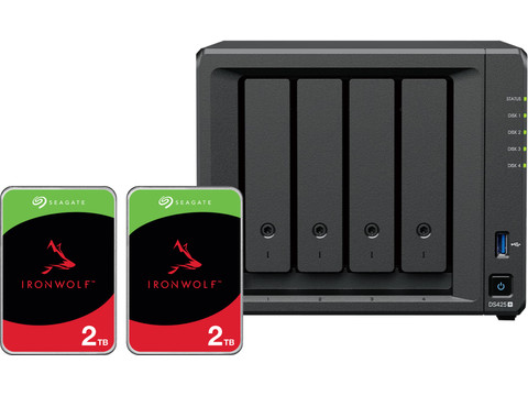 Synology DS425+ + Seagate Ironwolf 2TB Duo Pack | Coolblue | NAS