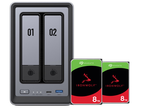 UGREEN NASync DXP2800 + Seagate Ironwolf 8TB Duo Pack | Coolblue | NAS