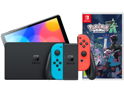 Nintendo Switch OLED Blue/Red + Pokémon Legends: Z-A | Coolblue