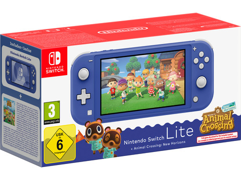 Nintendo Switch Lite Animal Crossing New Horizons Edition Blue