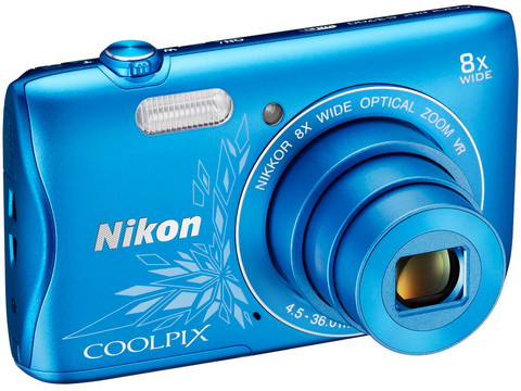 Nikon Coolpix S3700 blauw ornament | Coolblue | Compactcamera's