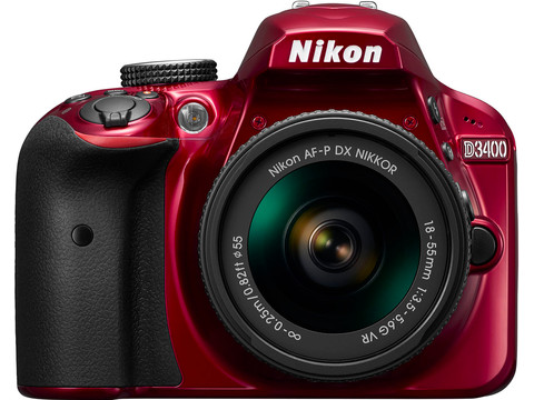 Nikon　D3400 ＋　レンズ　(18-55) VR Nikon D3400 Red AF-P + 18-55mm VR | Coolblue | SLR cameras