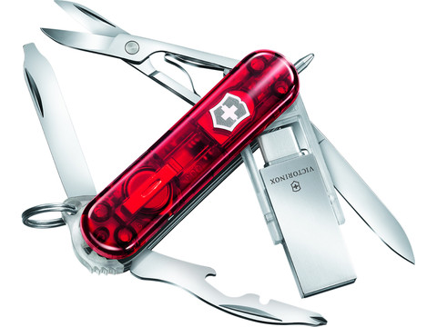 Victorinox Couteau suisse de poche Midnite Manager Rubin 10 fonctions avec Led - Comparer avec